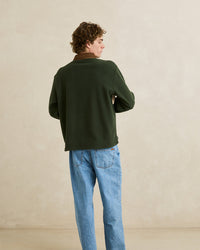Polar Hombre Awake Fleece Polo - Forest