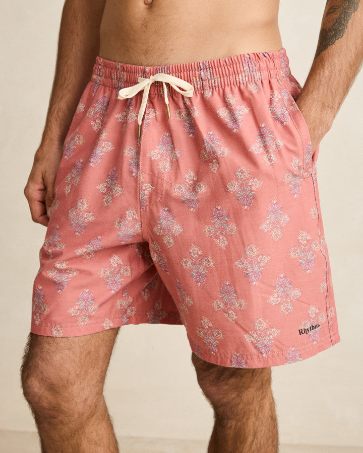Traje de Baño Hombre Bouquet Beach Short - Rust