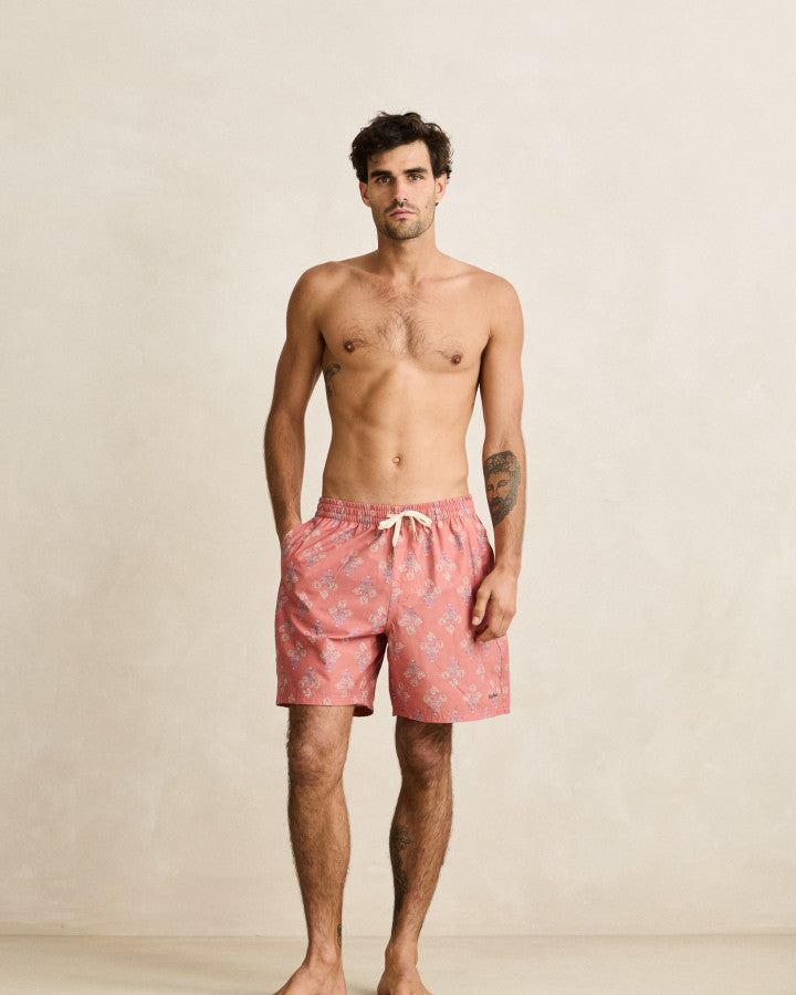 Traje de Baño Hombre Bouquet Beach Short - Rust