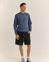 Polerón Hombre Brand Fleece Crew - Navy