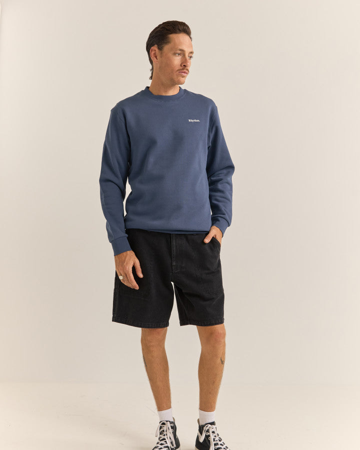 Polerón Hombre Brand Fleece Crew - Navy