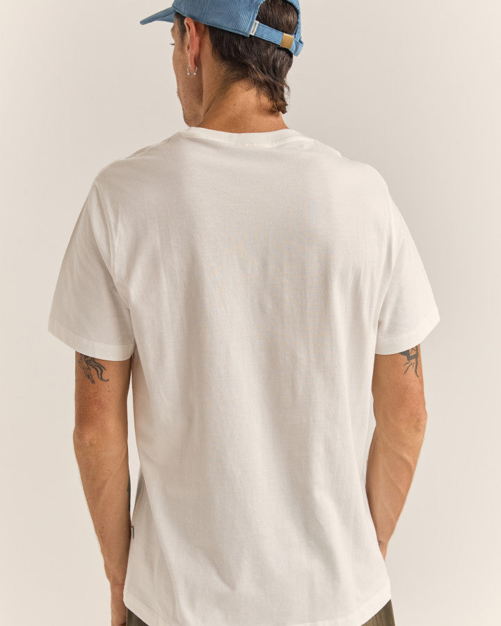 Polera Hombre Brand Tee - White