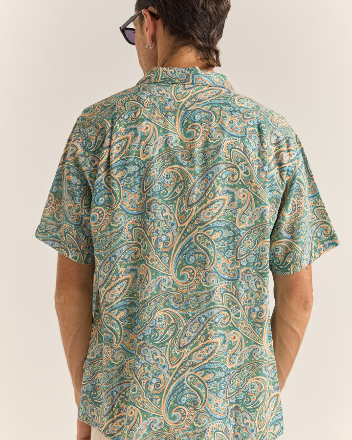 Camisa Hombre Cabo Paisley - Green