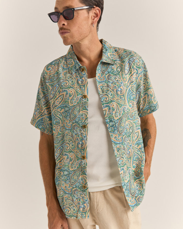 Camisa Hombre Cabo Paisley - Green