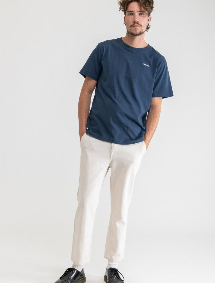 Polera Hombre Classic Brand Tee - Worn Navy