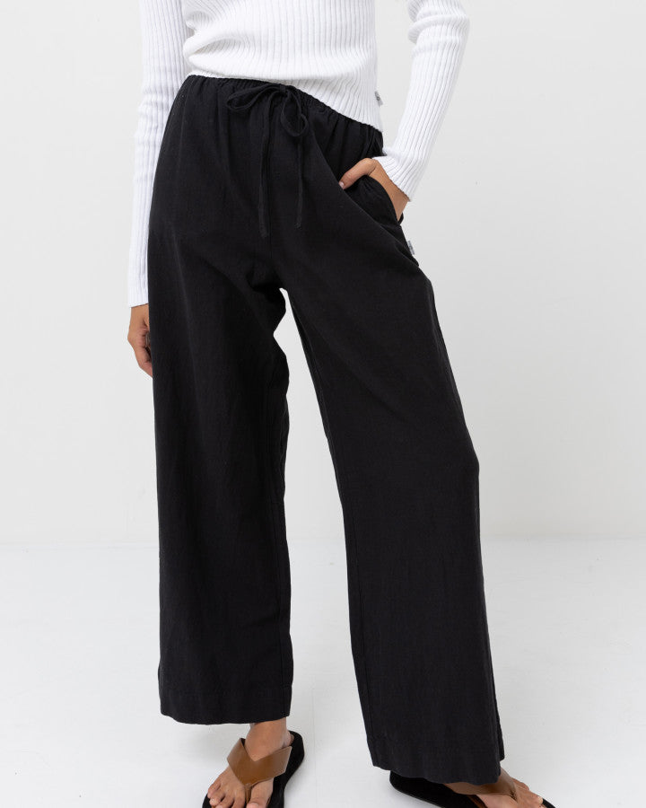 Pantalón Mujer Classic Drawstring Pant - Black