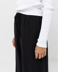 Pantalón Mujer Classic Drawstring Pant - Black