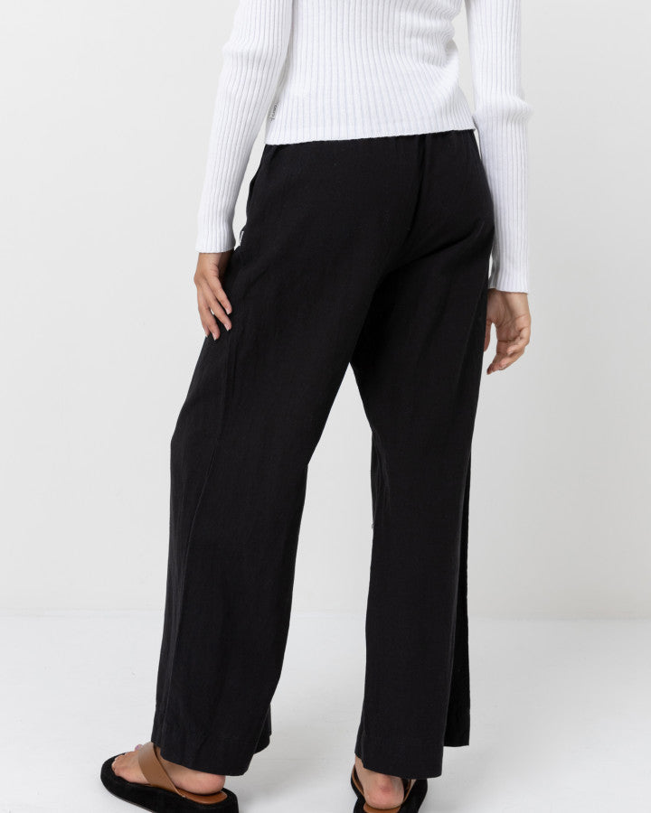 Pantalón Mujer Classic Drawstring Pant - Black
