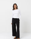 Pantalón Mujer Classic Drawstring Pant - Black