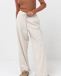 Pantalón Mujer Classic Drawstring Pant - Oat