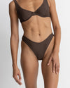 Bikini Bottom Classic Hi Cut - Chocolate