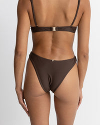 Bikini Bottom Classic Hi Cut - Chocolate