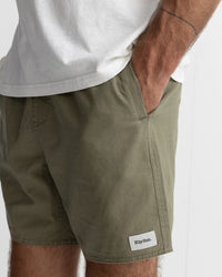 Short Hombre Classic Linen Jam - Olive