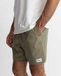 Short Hombre Classic Linen Jam - Olive