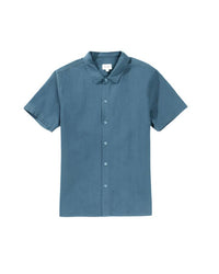 Camisa Hombre Classic Linen SS - Mineral Blue