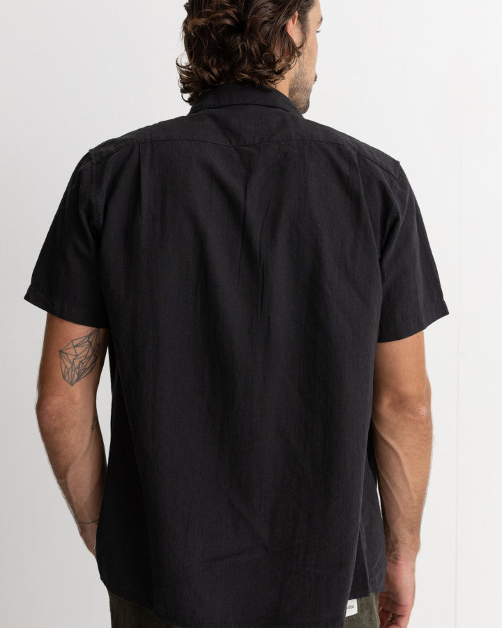 Camisa Hombre Classic Linen SS - Vintage Black