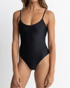 Traje de Baño Classic Minimal One Piece- Black