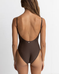 Traje de Baño Classic Minimal One Piece- Chocolate