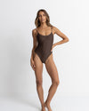 Traje de Baño Classic Minimal One Piece- Chocolate
