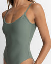 Traje de Baño Classic Minimal One Piece- Olive