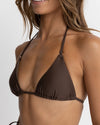 Bikini Top Classic Slide Tri - Chocolate
