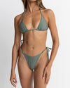 Bikini Top Classic Slide Tri - Olive
