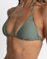 Bikini Top Classic Slide Tri - Olive