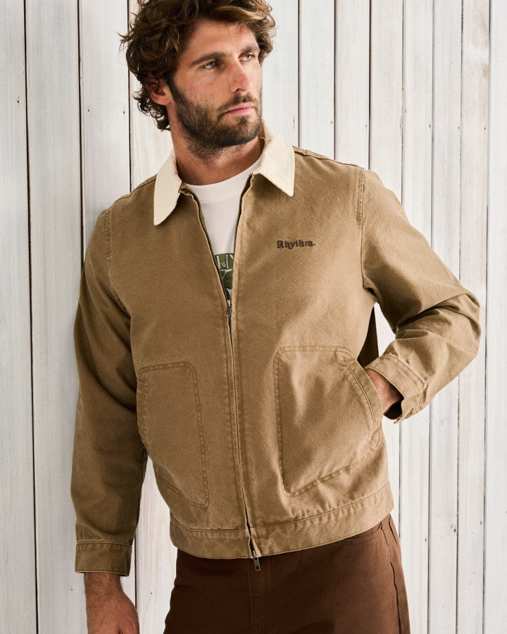 Chaqueta Hombre Cultivation Canvas - Camel
