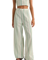 Pantalón Mujer Dinero Stripe Wide Leg - Green