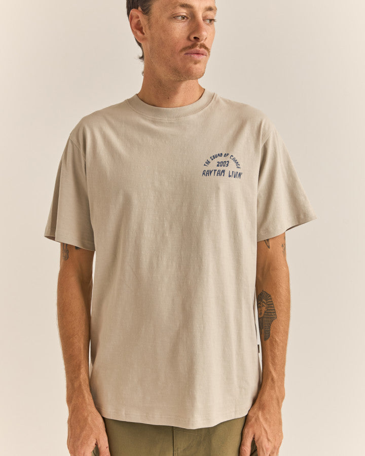 Polera Hombre Down Under Slub - Stone