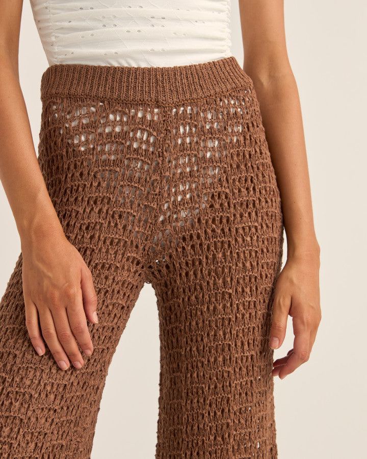 Pantalón Mujer Dune Wide Leg - Chocolate