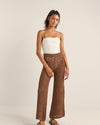 Pantalón Mujer Dune Wide Leg - Chocolate