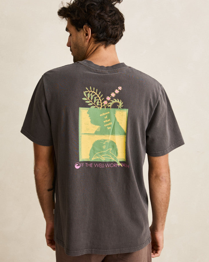 Polera Hombre Echoes Vintage - Vintage Black