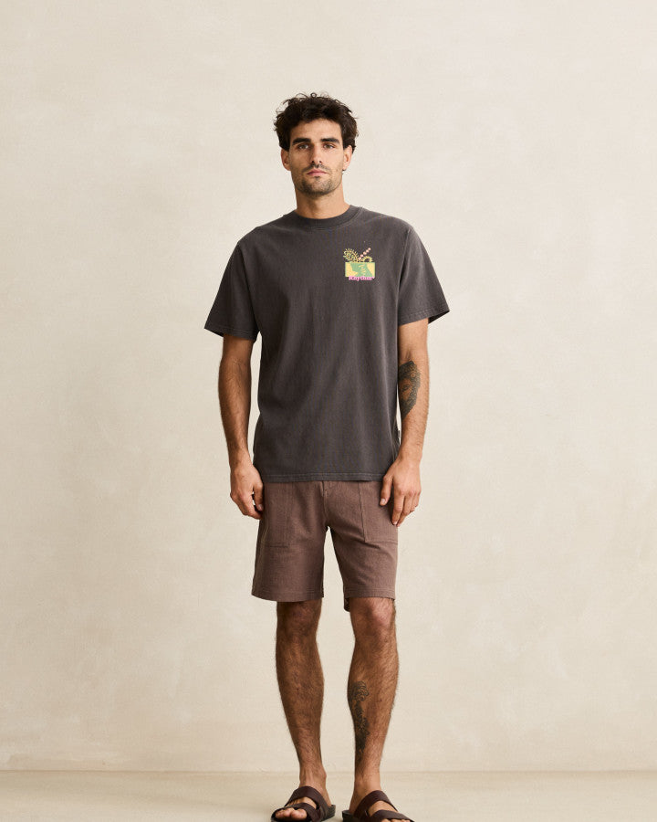 Polera Hombre Echoes Vintage - Vintage Black