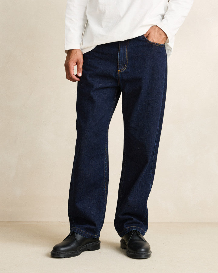 Pantalón Hombre Essential Jean - Indigo Stripe