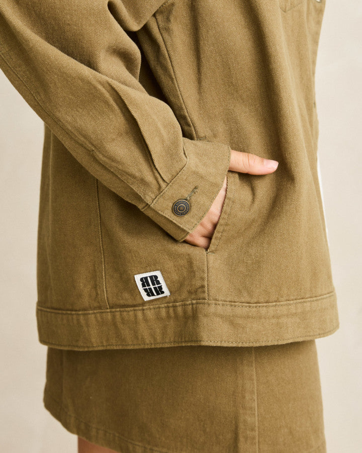 Chaqueta Mujer Essential Oversized Jacket - Olive