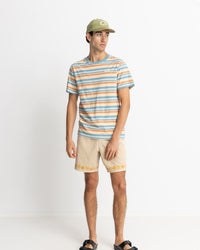 Polera Hombre Everyday Stripe - Mineral Blue