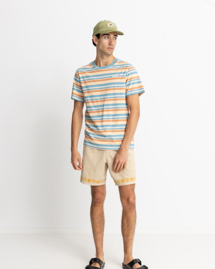 Polera Hombre Everyday Stripe - Mineral Blue