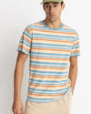 Polera Hombre Everyday Stripe - Mineral Blue