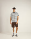 Polera Hombre Everyday Stripe - Vintage White