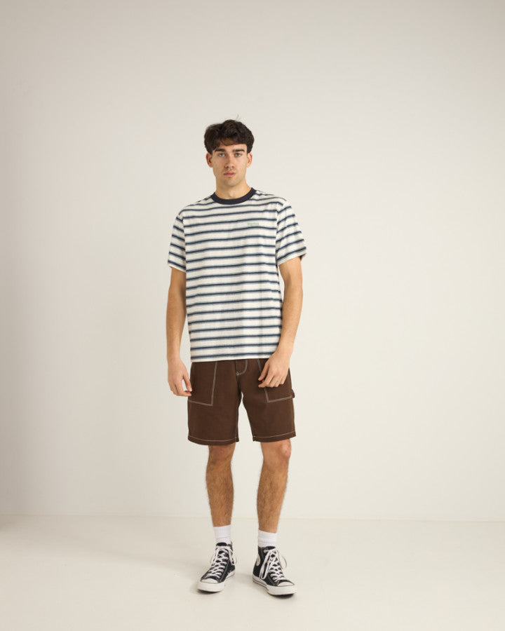 Polera Hombre Everyday Stripe - Vintage White