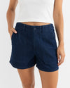 Short Mujer Fatigue Denim Short - Dark Denim