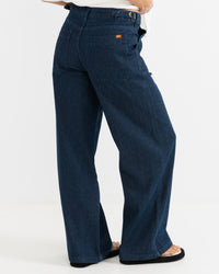Pantalón Mujer Fleetwood Wide Leg Pant - Dark Denim