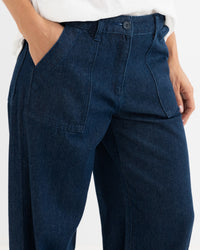 Pantalón Mujer Fleetwood Wide Leg Pant - Dark Denim