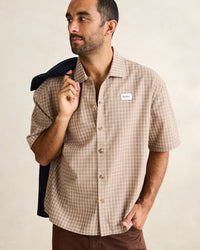 Camisa Frequency Check SS - Caramel
