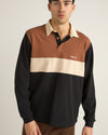 Polera Hombre Manga Larga Hayes LS Rugby Polo - Black