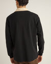 Polera Hombre Manga Larga Hayes LS Rugby Polo - Black