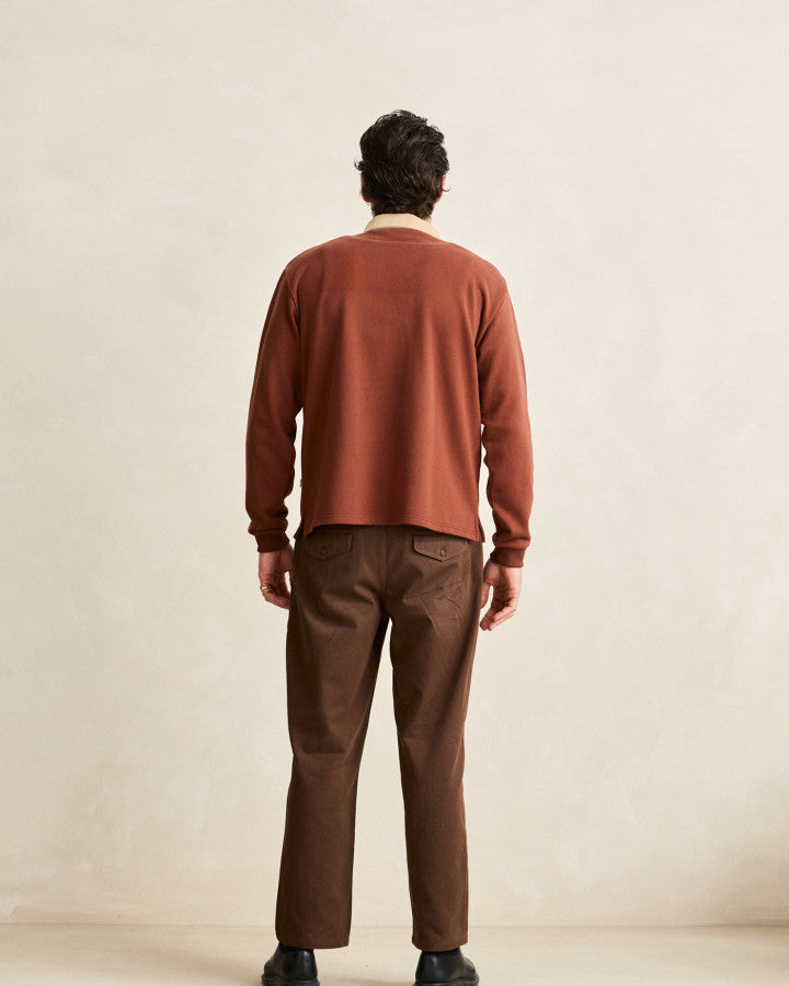 Polera Hombre Heritage Bloom Rugby Polo - Bark