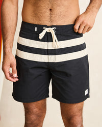 Traje de Baño Hombre Heritage Stripe Trunk - Black