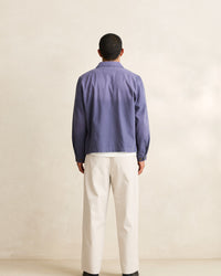 Chaqueta Hombre Herringbone Sun Wash - Vintage Blue